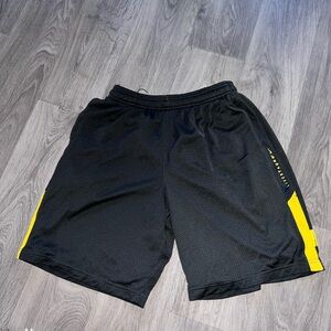 NIKE Gray and Yellow Men's Shorts